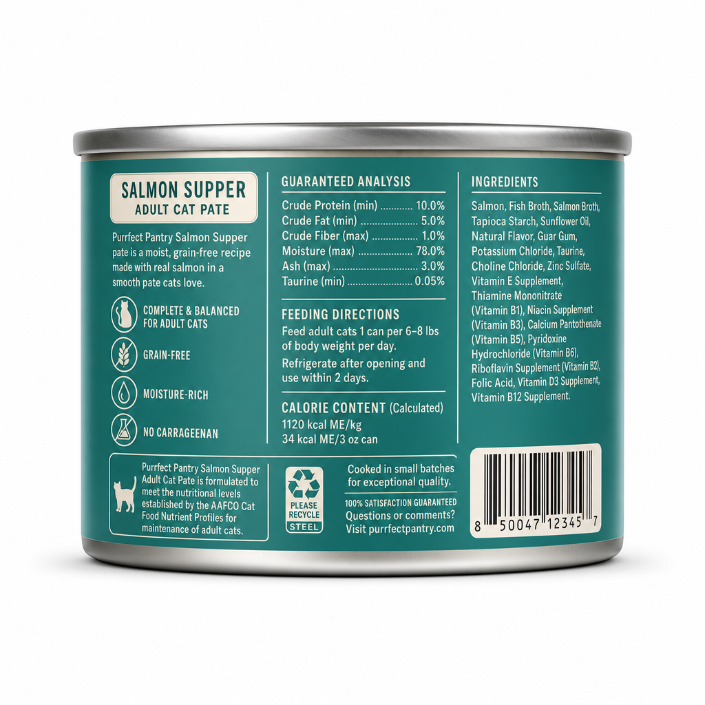 Salmon Supper Adult Cat Pate - Image 2