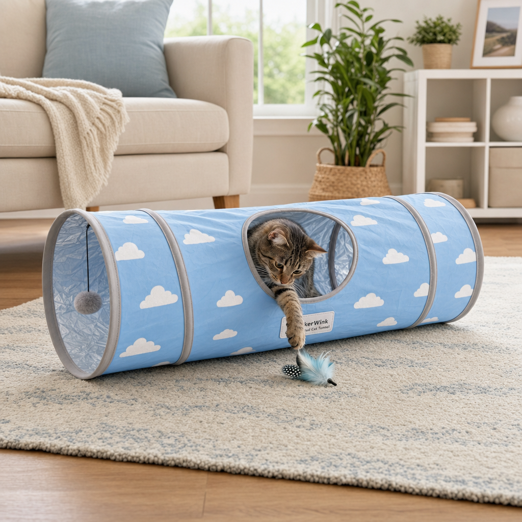 Crinkle Cloud Cat Tunnel - Image 4