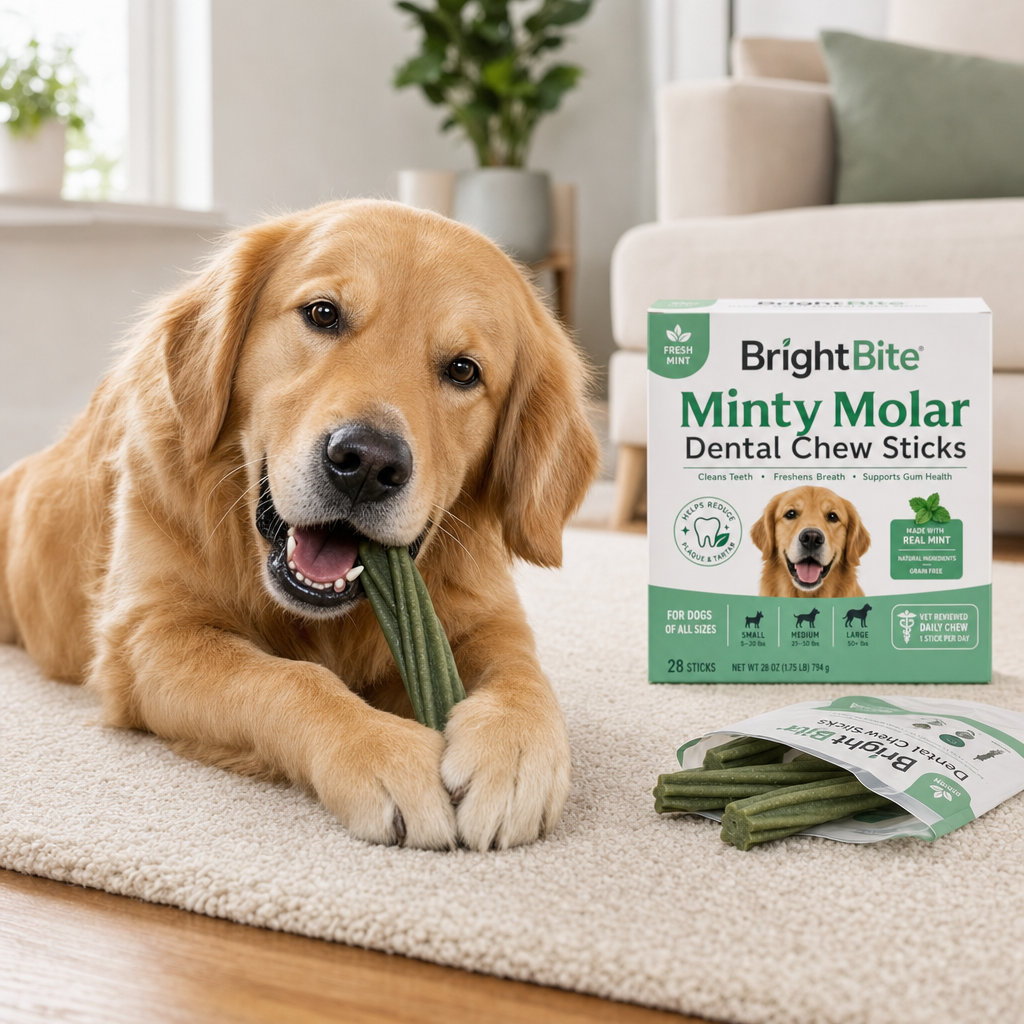 Minty Molar Dental Chew Sticks - Image 4