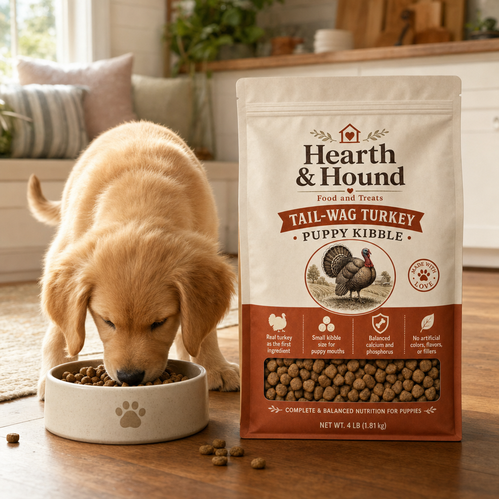 Tail-Wag Turkey Puppy Kibble - Image 4