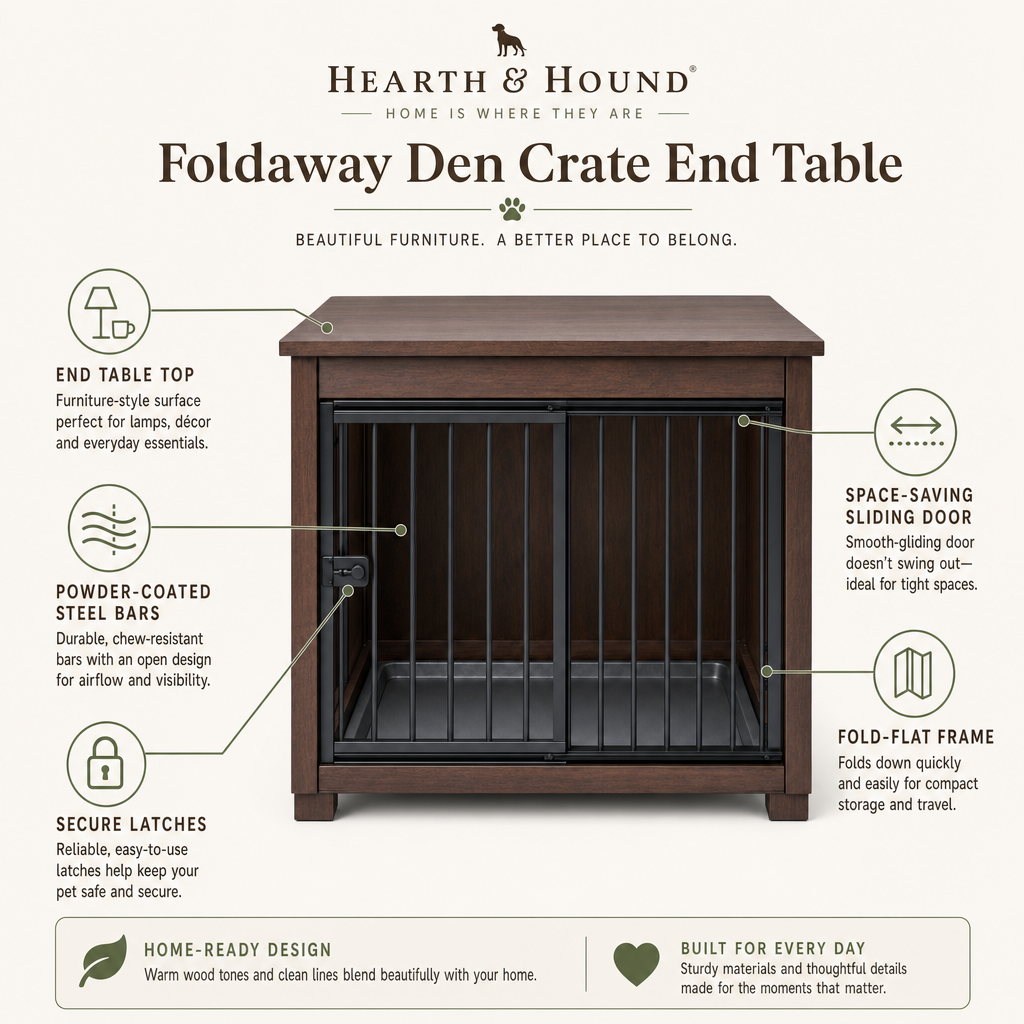 Foldaway Den Crate End Table - Image 3