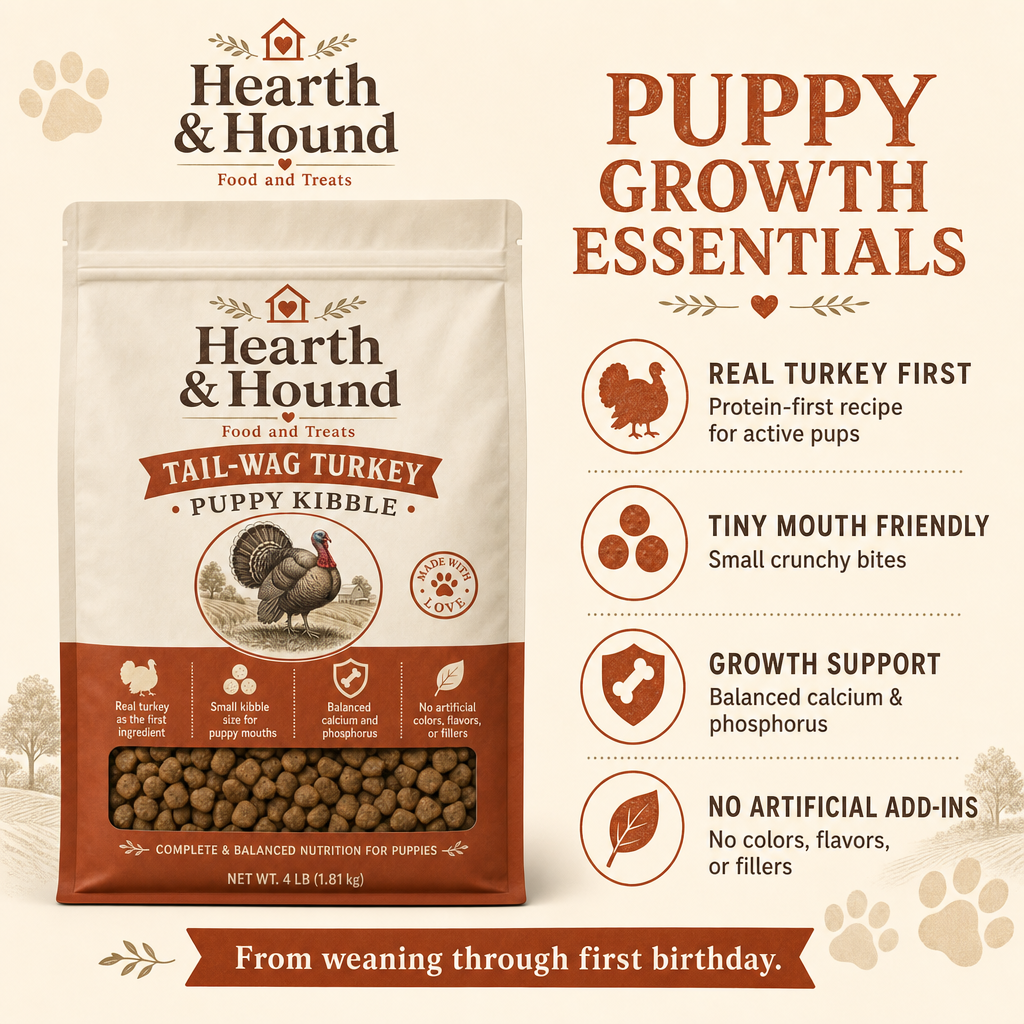 Tail-Wag Turkey Puppy Kibble - Image 3