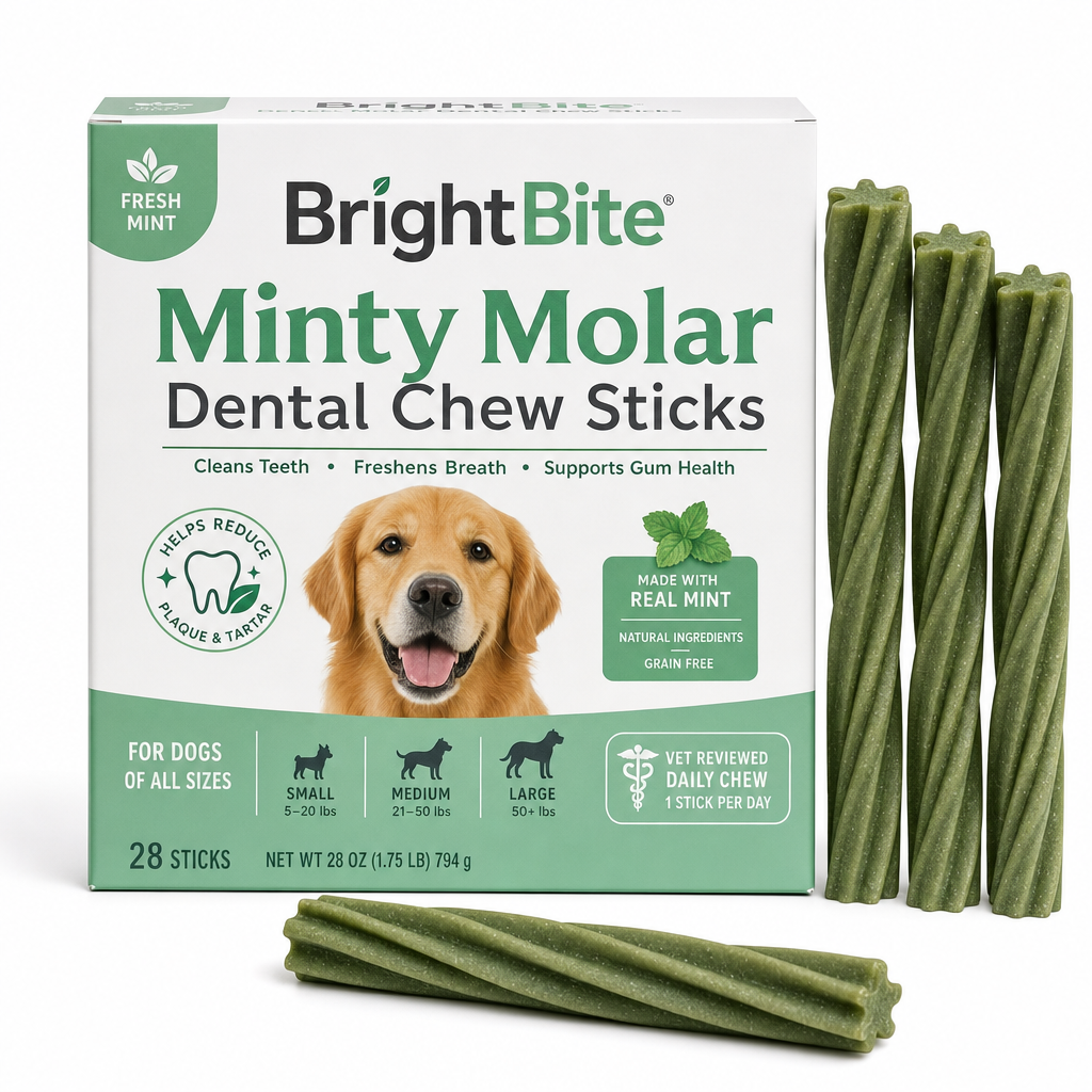 Minty Molar Dental Chew Sticks - Image 1